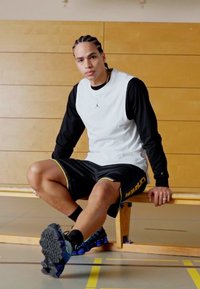 Nike Performance NBA GOLDEN STATE WARRIORS SHORTS - Sporto klubų atributika - black/amarillo