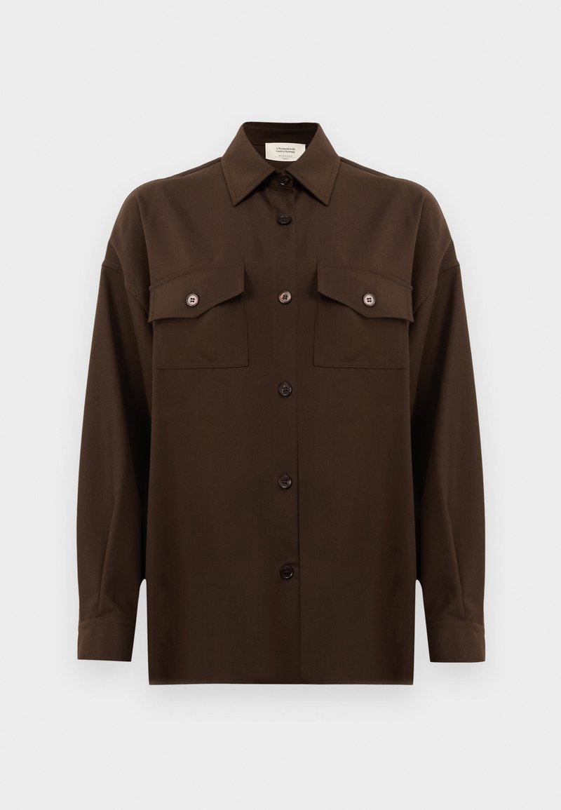 Weekend Max Mara Overhemdblouse donkerbruin