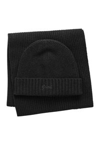 SCRIPT GRAPHIC GIFT SET - Huivi - black