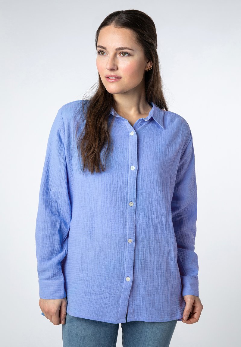 Sublevel Button-down blouse - blue