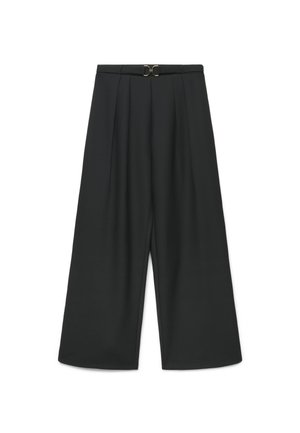 Calliope, PANTALONE LUNGO TINTA UNITA - Trousers - ultrablack