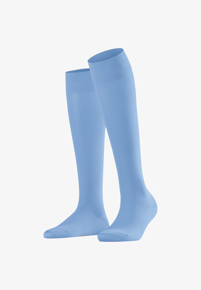FALKE COTTON TOUCH - Kniestrümpfe - arcticblue