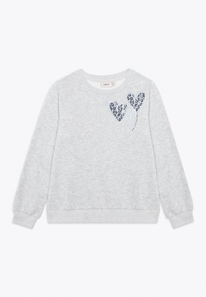 ONLY GIRLS, KOGMARY LIFE O NECK BOX - Collegepaita - light grey melange