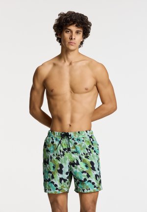 NICK QUICK DRY  - Swimming shorts - green digital camo
