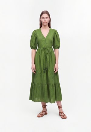 New Look, SMOCK MIDI - Vestido camisero - green