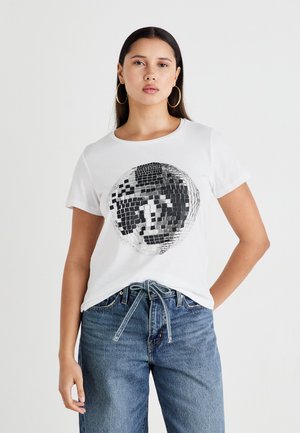 NMNATE DISCO  - T-Shirt print - bright white