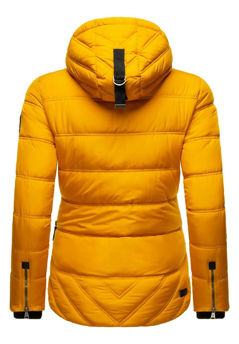 Damenbekleidung Senfgelbe Jacken Damen Winterjacke Senfgelb Parka