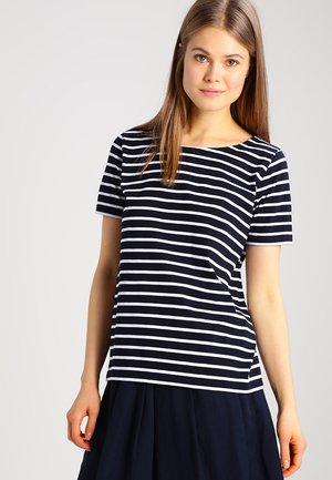 MARINIÈRE - T-shirt print - rich navy/blanc