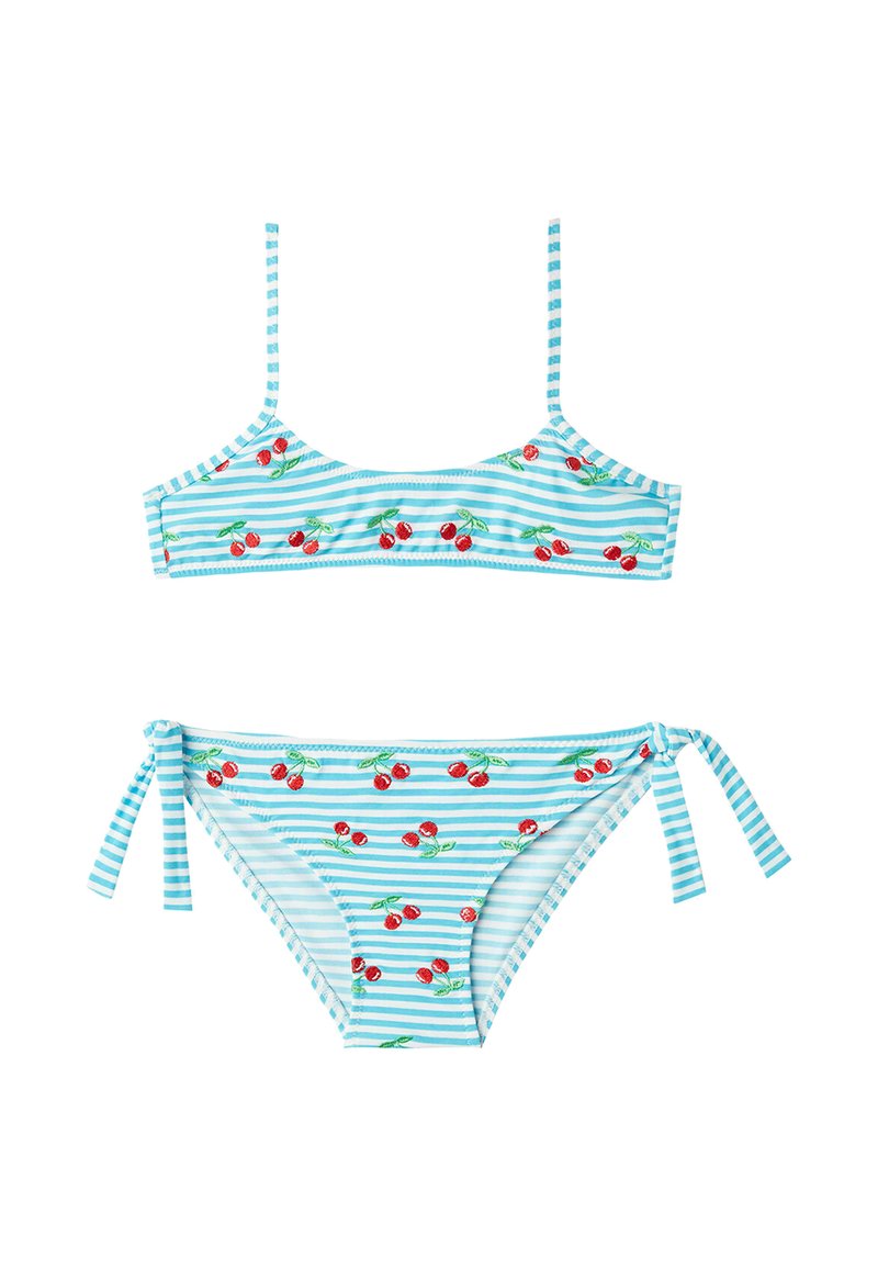 Calzedonia ARIEL Bikini blau cherries/dunkelrot Zalando.ch