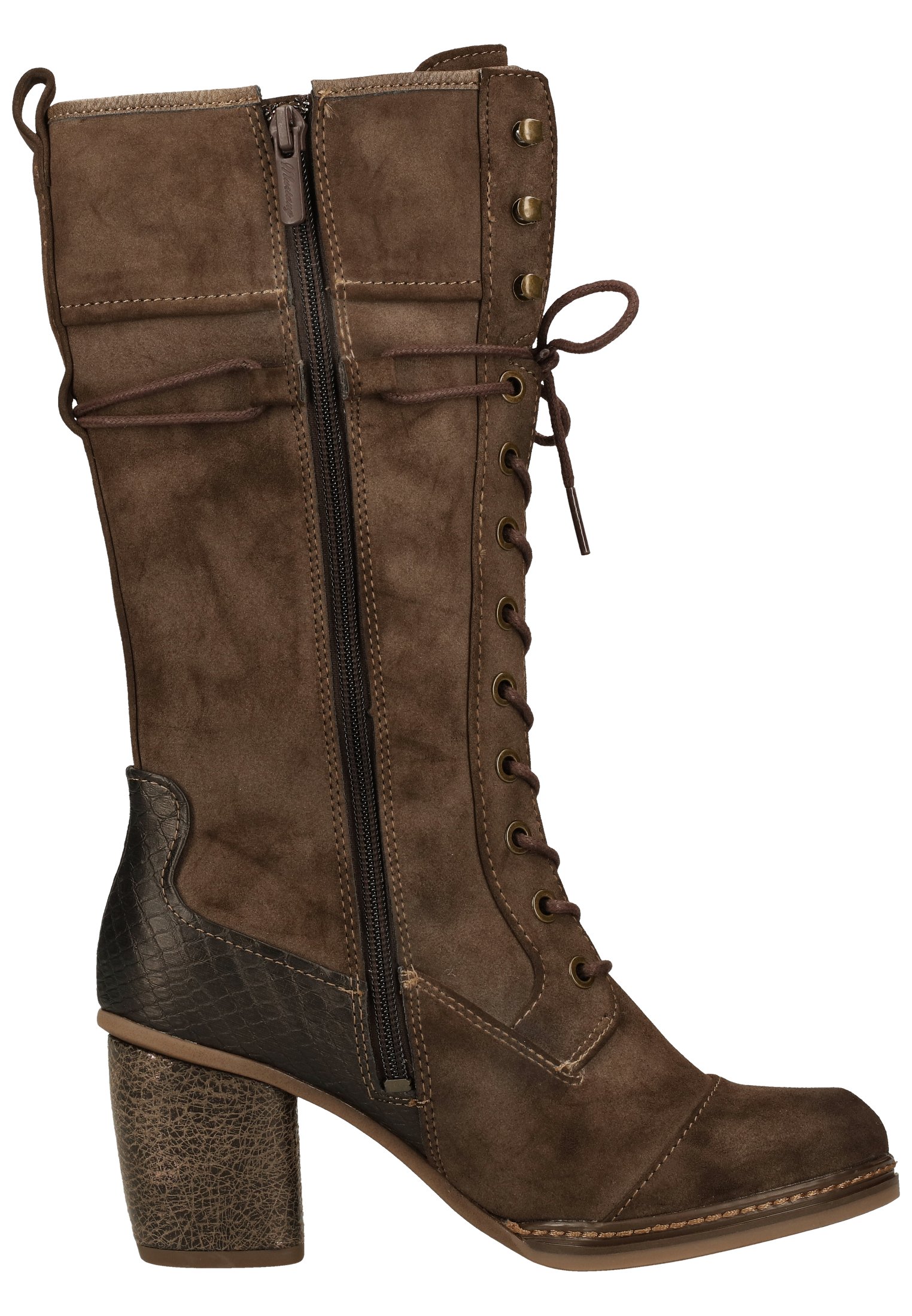 bottes mustang marron