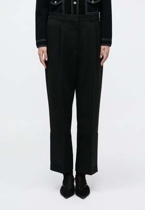 CROPPED TROUSER - Nohavice - black