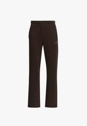 Sorte sweatpants lavet af blødt materiale, med en taljeelastik, sidelommer og subtil logo-detalje på forsiden. Lige ben-design.