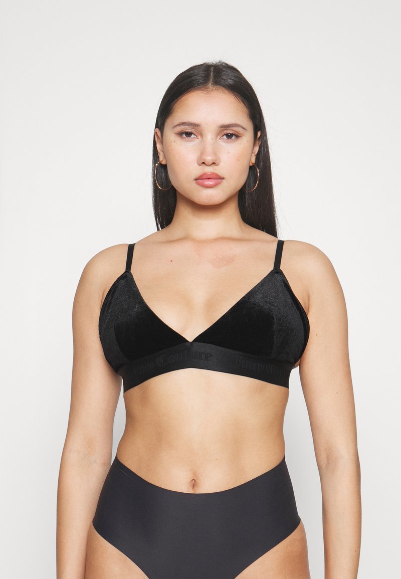 Juicy Couture VELVET TRIANGLE BRA BikiniTop black/schwarz Zalando.at