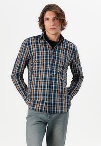 TOM TAILOR CHECKED - Overhemd - navy blue