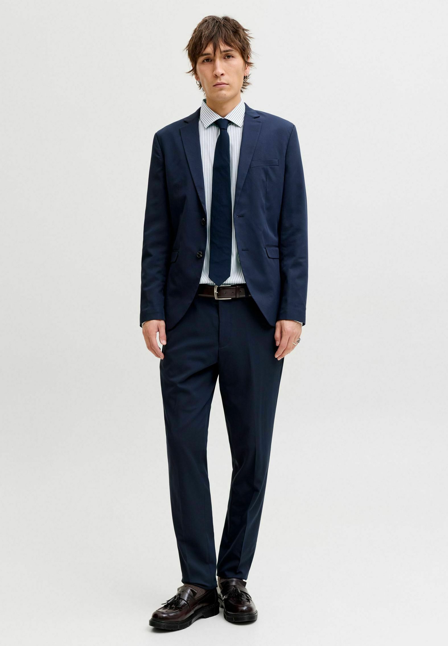 Jack & Jones Jprblajaxon - Camicia A Maniche Lunghe Uomo, Tessuto Elasticizzato Traspirante, Materiali Sostenibili