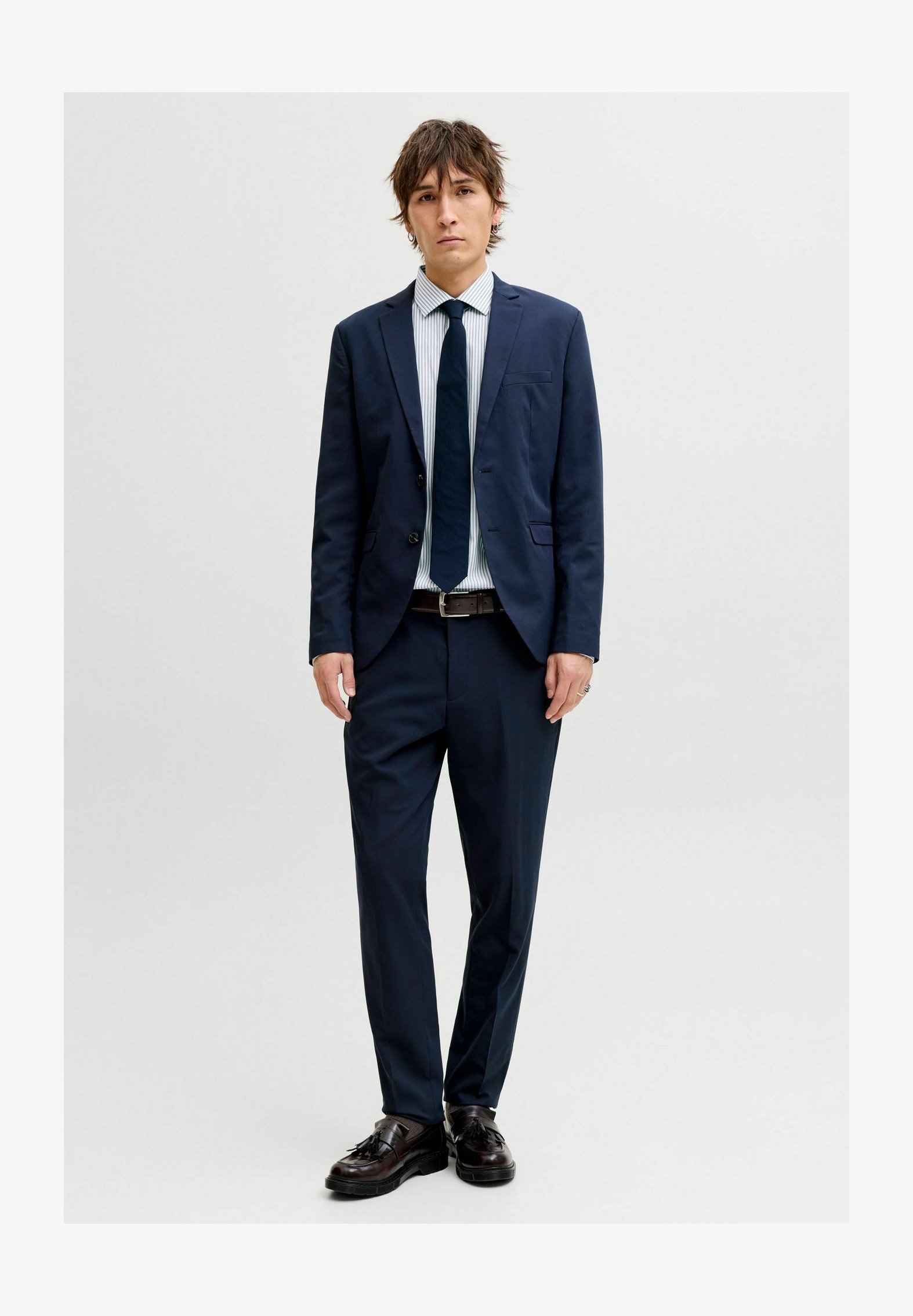 Jack & Jones Jprblajaxon - Camicia A Maniche Lunghe Uomo, Tessuto Elasticizzato Traspirante, Materiali Sostenibili