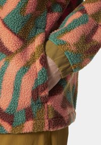 Helly Hansen PANORAMA PRINTED PILE SNAP - Giacca in pile - iron oxide jpb aop