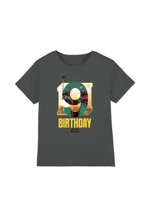 Star Wars STAR WARS BOBA FETT 9TH BIRTHDAY SPACE - Print T-shirt - dark grey