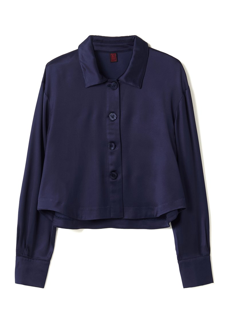 Stefanel Overhemdblouse blauw Stefanel Overhemdblouse blauw