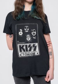 Paradiso Clothing KISS IN CONCERT TONIGHT - Print T-shirt - black