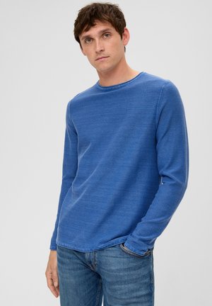 MIT GARMENT DYE - Strickpullover - himmelblau