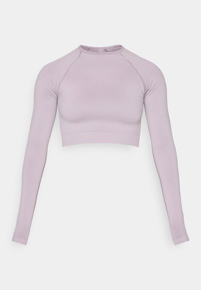 ONPJIJI SEAM TOP - T-shirt à manches longues - gray ridge