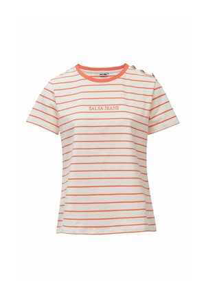 Salsa Jeans, SALSA JEANS SECRET GLAMOUR PUSH IN BOOTCUT - Camiseta estampada - orange