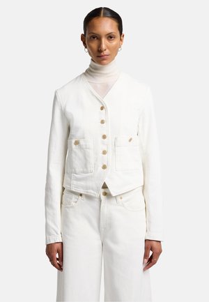 Spijkerjas - white