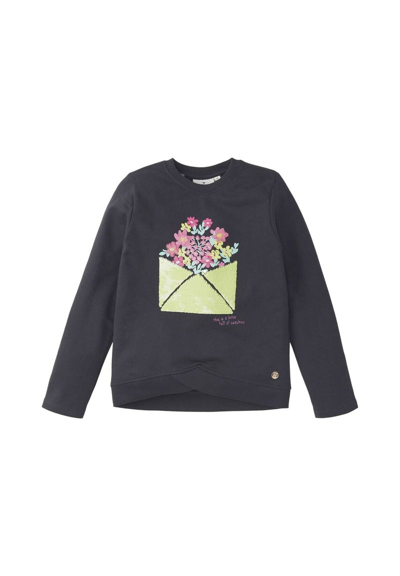 TOM TAILOR Mädchen Sweatshirt Mit Print - Nachhaltig Mit Bio-Baumwolle