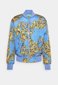 Versace Jeans Couture PRINTED GARLAND - Blusão aviador - blue/gold