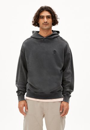 EMAAL HOODIE GMT DYE - Felpa con cappuccio - black washed