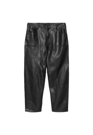 AllSaints, CARVER - Кожени панталони - black