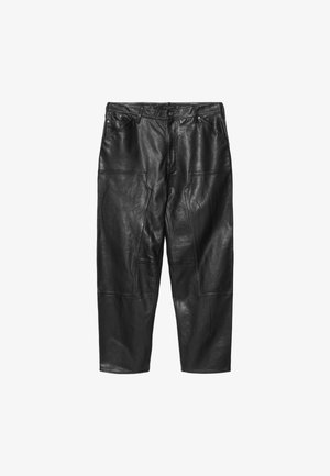 AllSaints, CARVER - Кожени панталони - black