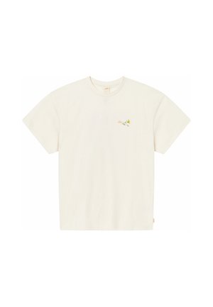 BLKVIS, FLORAL LETTER TEE - T-shirt imprimé - papyrus