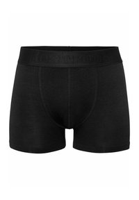Schwarze Boxer-Briefs aus weichem Stoff. Mit einem breiten elastischen Bund mit geprägtem Branding und einem konturierten Beutel für optimalen Sitz.