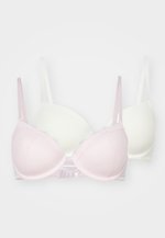 Sujetador Demi Para Mujer Dorina - Pack De 2, Con Aros, Copas Moldeadas Y Tirantes Ajustables, Encaje Floral Y Microfibra