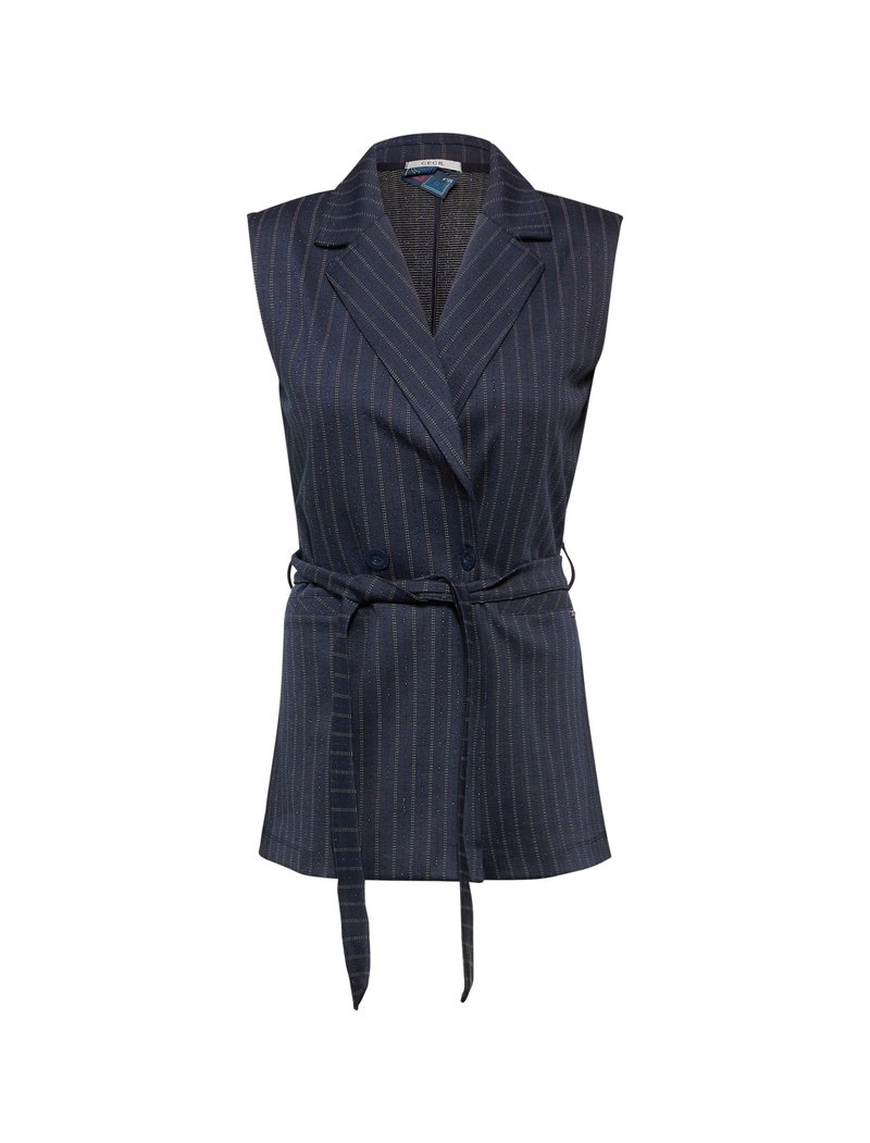 Damen Denim Weste ärmellos - Jeans Blazer Schmale Passform Lässig