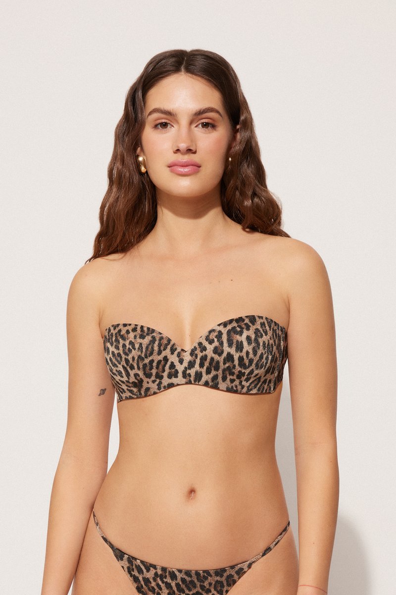 Tezenis BRIGHT LEOPARD - Top de bikini - stampa bright leopard