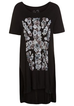 T-shirt med print - black