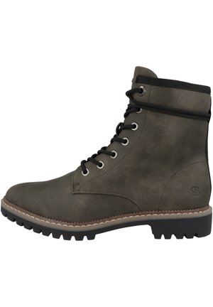 Lace-up ankle boots - khaki