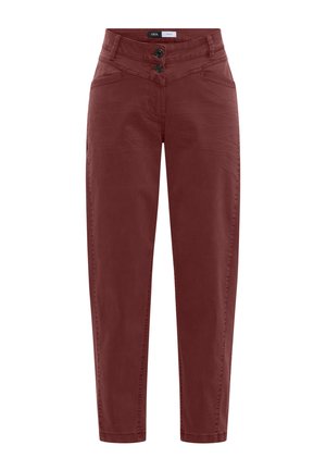 Cecil, MID WAIST BARREL LEG JEANS IM CASUAL FIT - Jean coupe décontractée - dark russet red