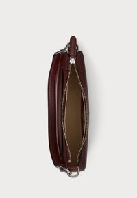 Lauren Ralph Lauren CROSSHATCH LEATHER MEDIUM DANNI BAG - Håndtasker - dark garnet