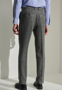 Next SLIM FIT PRINCE OF WALES CHECK - Puvunhousut - grey