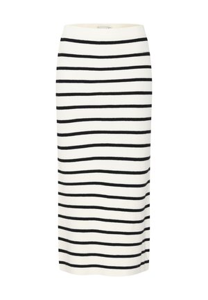 BOSTON SK - Falda de tubo - birch w black stripe