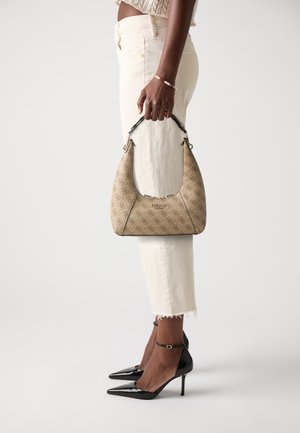 CALISTA TOP ZIP SHOULDER BAG - Geantă de mână - latte