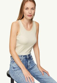 s.Oliver TANK STRETCH - Top - beige