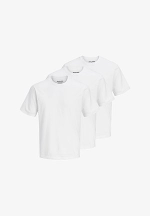 Jack & Jones, T-SHIRT 3-PACK PLAIN T-SHIRT - Basic T-shirt - white