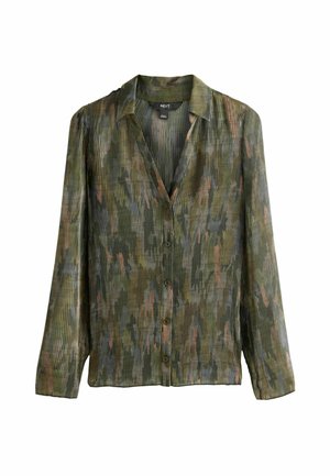 Next LONG SLEEVE REGULAR FIT - Nööpidega pluus - khaki camo