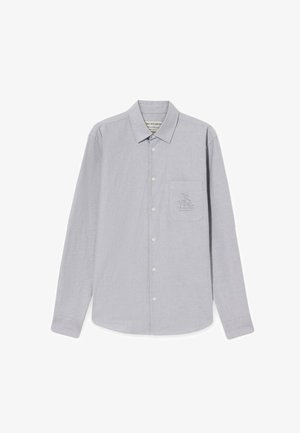 Trussardi, REGULAR FIT CON RICAMO GENTLE SOCIETY - Vapaa-ajan kauluspaita - grigio