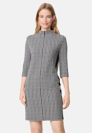 Gerry Weber ELEGANTES - Jerseykleid - black beige houndstooth